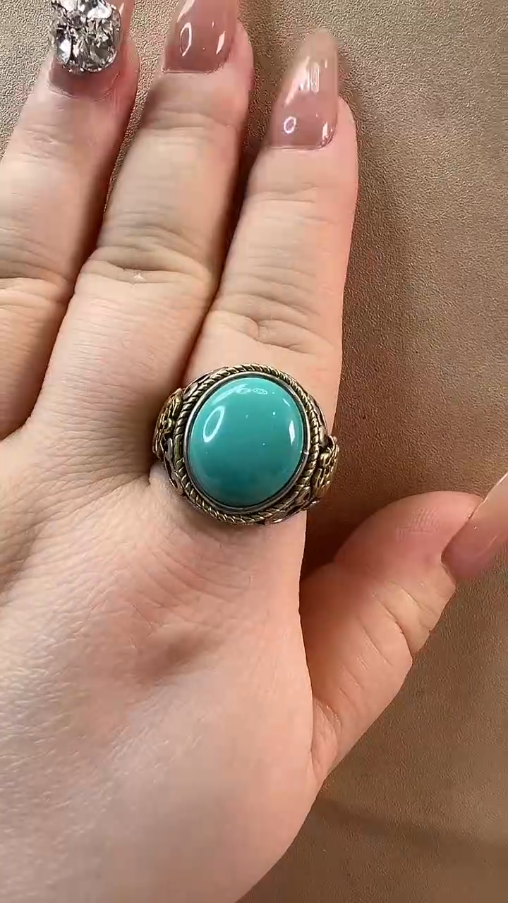 【闪购商品】绿松石戒指未镶嵌戒指