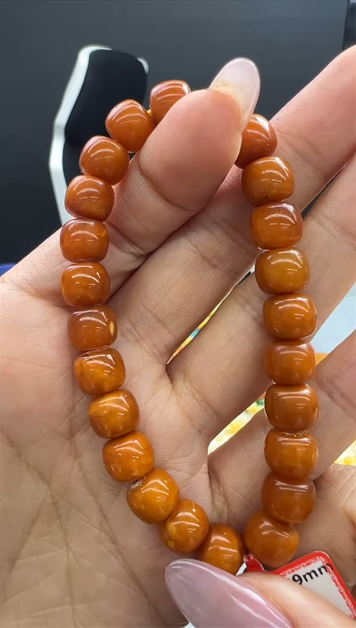 【闪购商品】琥珀手链未镶嵌164秒拍号