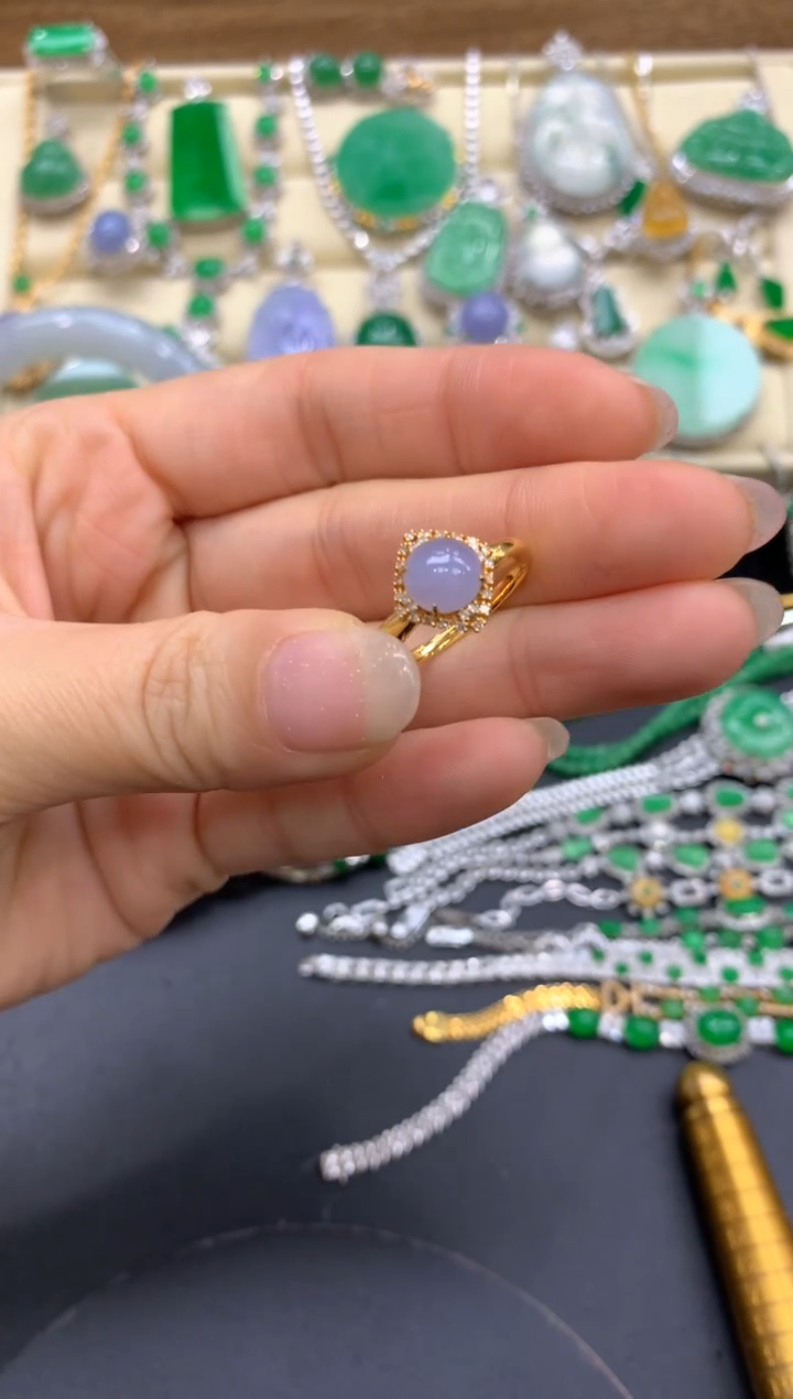 【闪购商品】翡翠戒指18K金镶嵌355-中国好珍宝