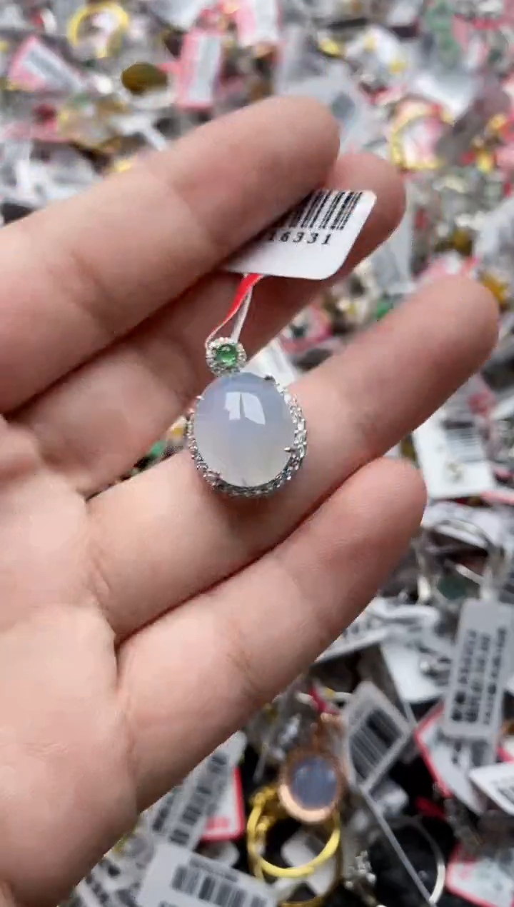 【闪购商品】翡翠戒指银S925镶嵌11111---3