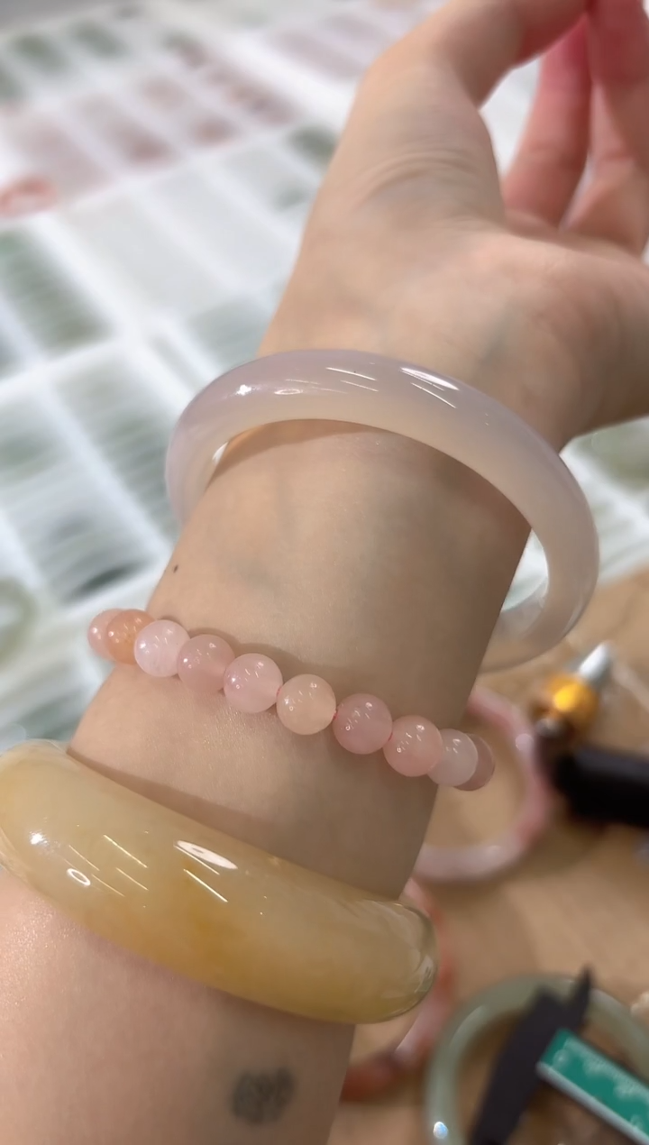 未镶嵌手镯石英质玉209-58L