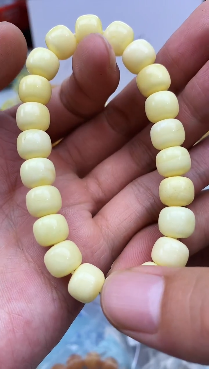 裸石蜜蜡未镶嵌手串卡10