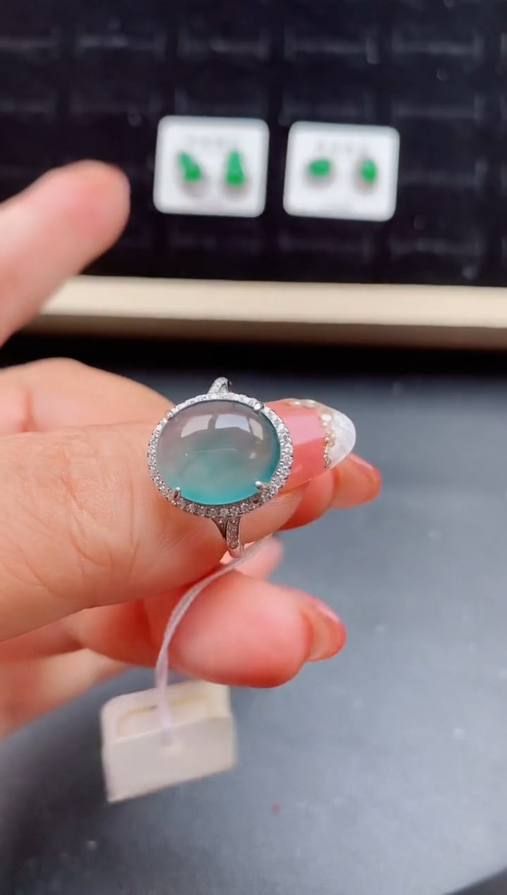 【闪购商品】翡翠戒指银S925镶嵌1212