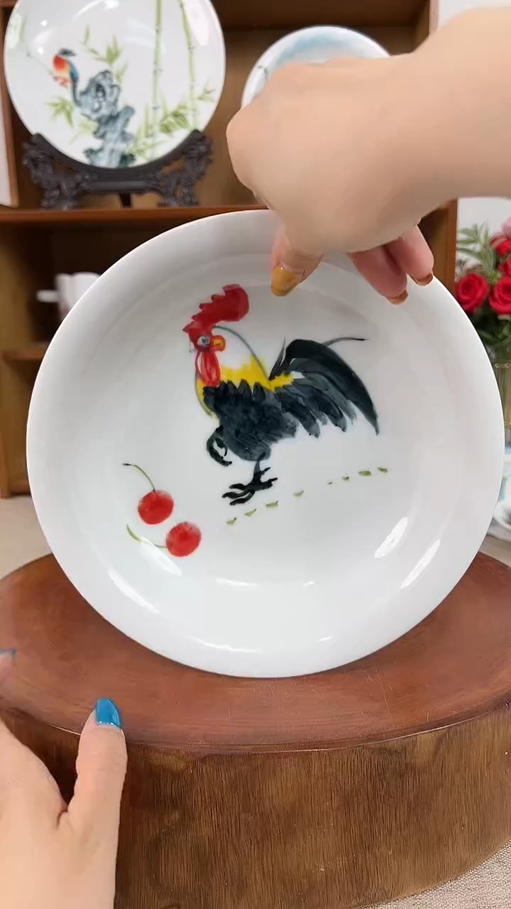 摆件景德镇手工手绘陶瓷餐具