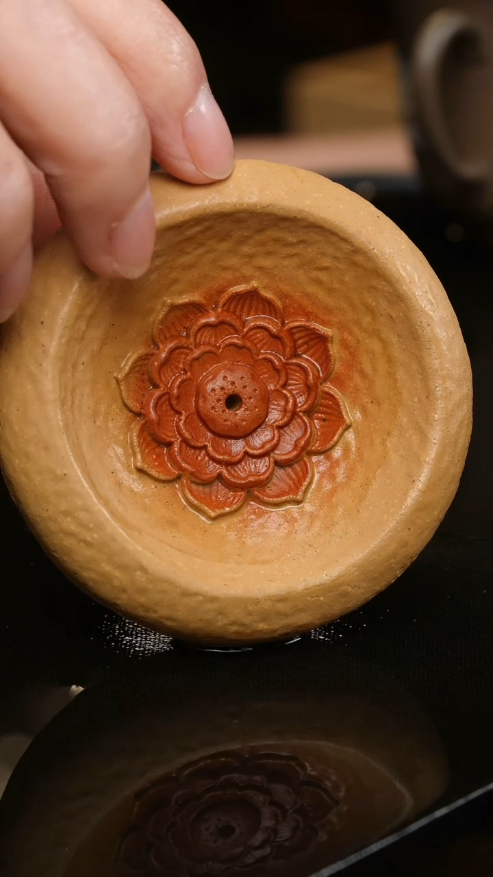 茶壶紫砂5 段泥莲花香插