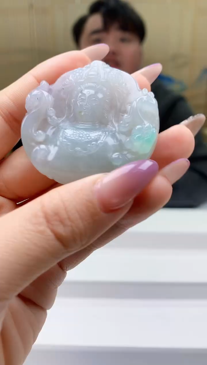 【闪购商品】定制翡翠未镶嵌5060ty-毛货挂件170
