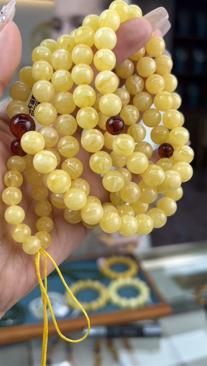 【闪购商品】琥珀颈饰未镶嵌454秒拍号