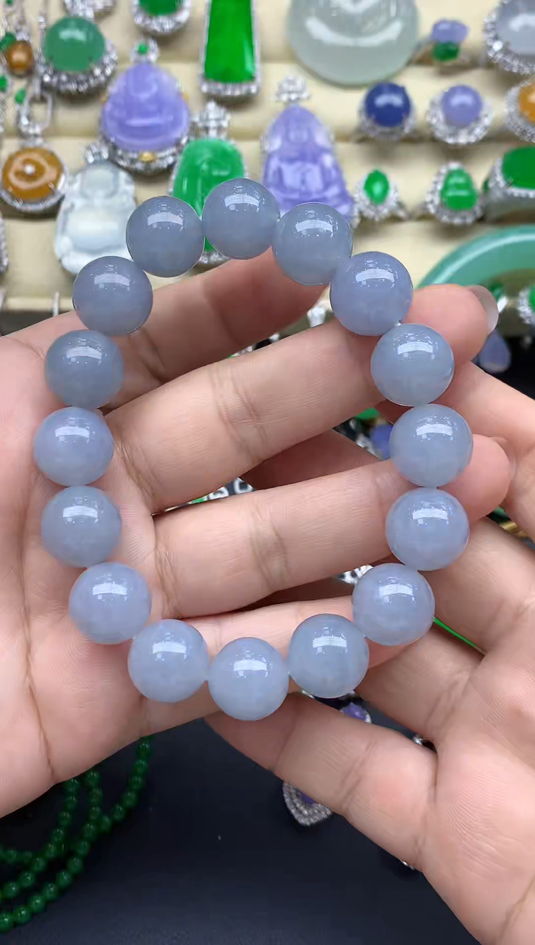 未镶嵌手链翡翠414-春日珠宝