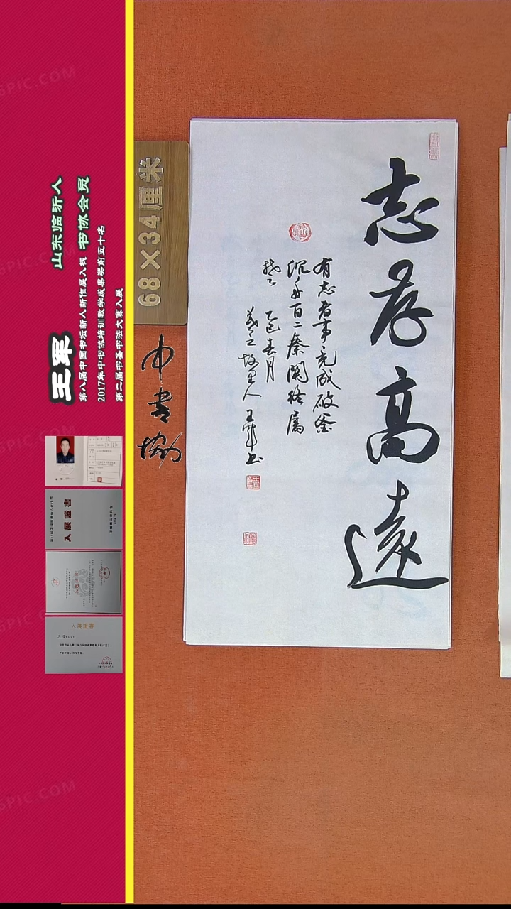 【闪购商品】书法432王军书法精品作品