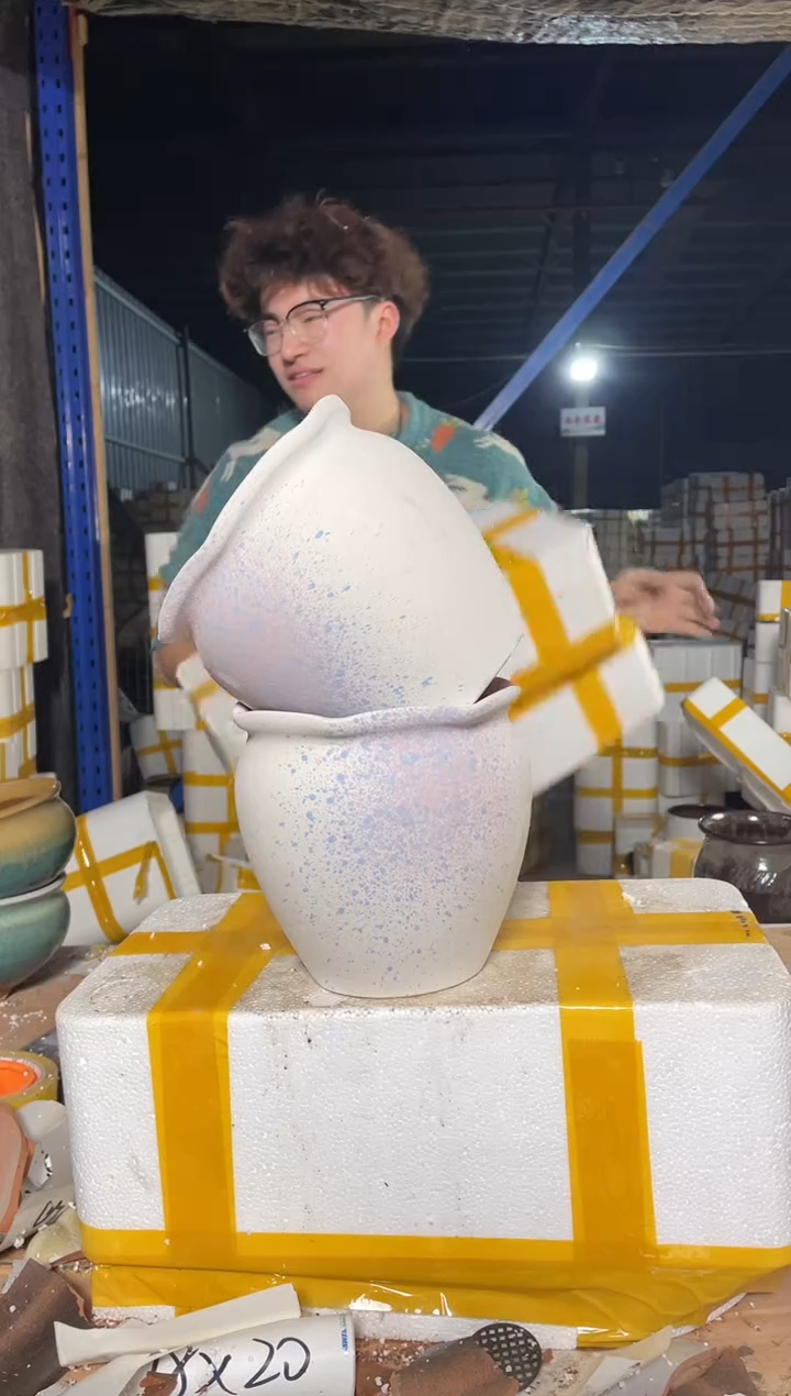 紫砂花盆宜兴紫砂粗陶花盆19.8/20