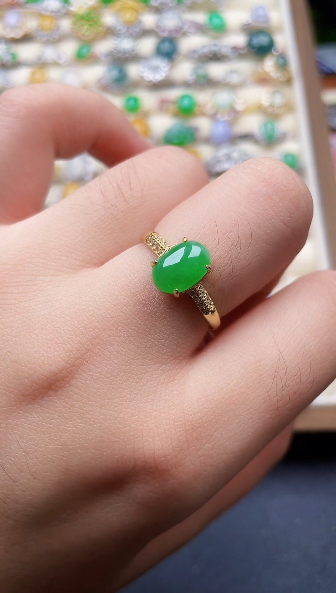 银S925镶嵌戒指翡翠42