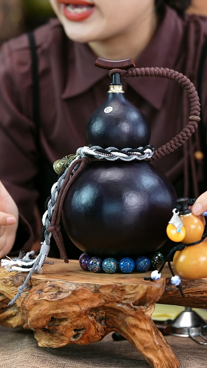 【闪购商品】138—光岳葫天然大漆酒葫芦不含漆珠