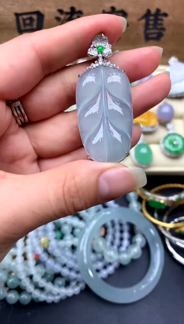 【闪购商品】翡翠颈饰18K金镶嵌310-中国好珍宝