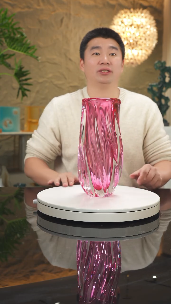 【闪购商品】摆件福利金红花瓶