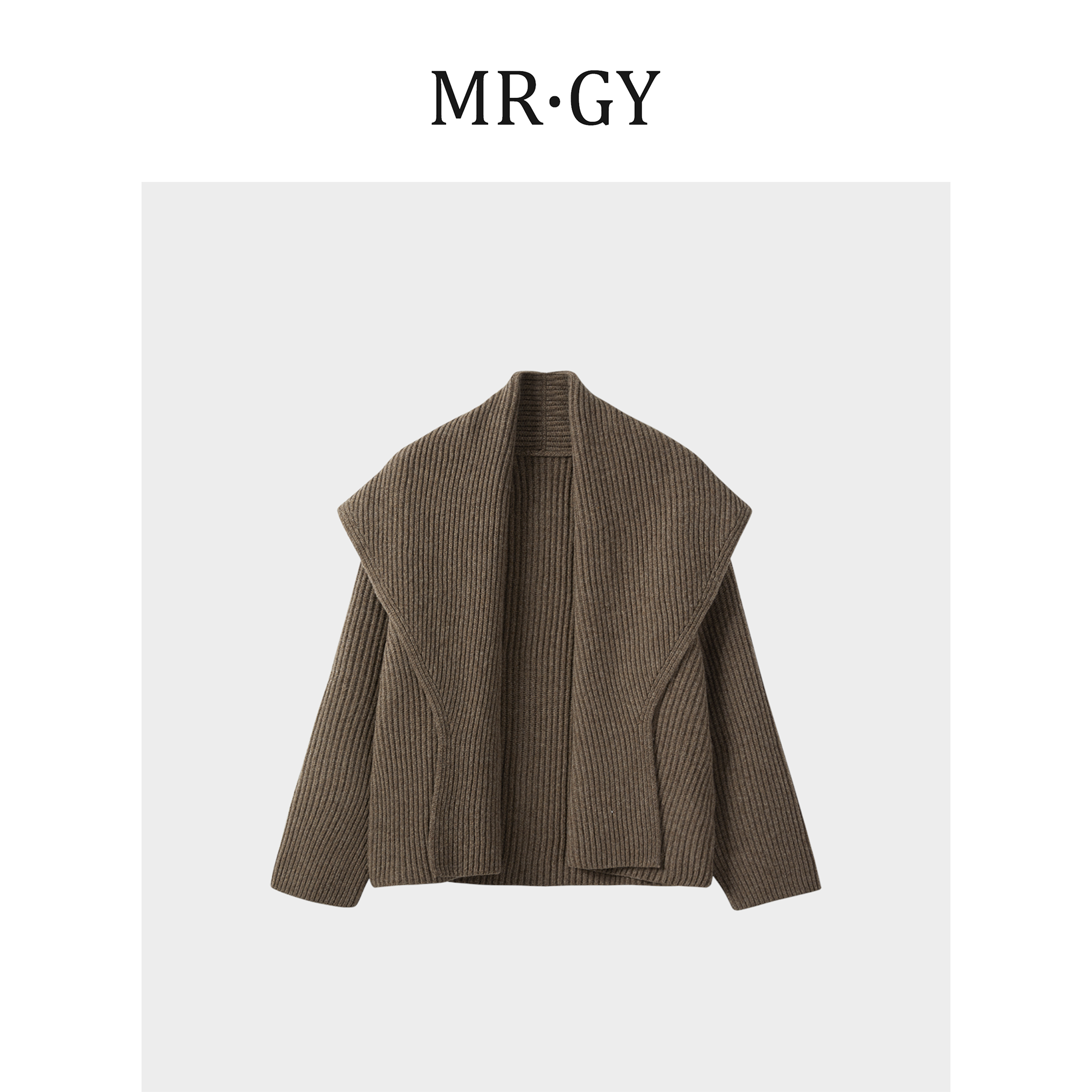 CYZC2123高克重羊毛披肩开衫外套