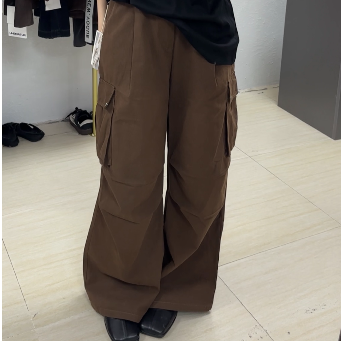 【清】2830宽松直筒百搭休闲工装裤