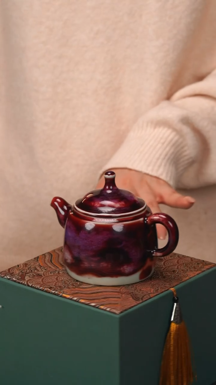 【闪购商品】【河南省工艺美术大师刘朝远】钧瓷茶壶