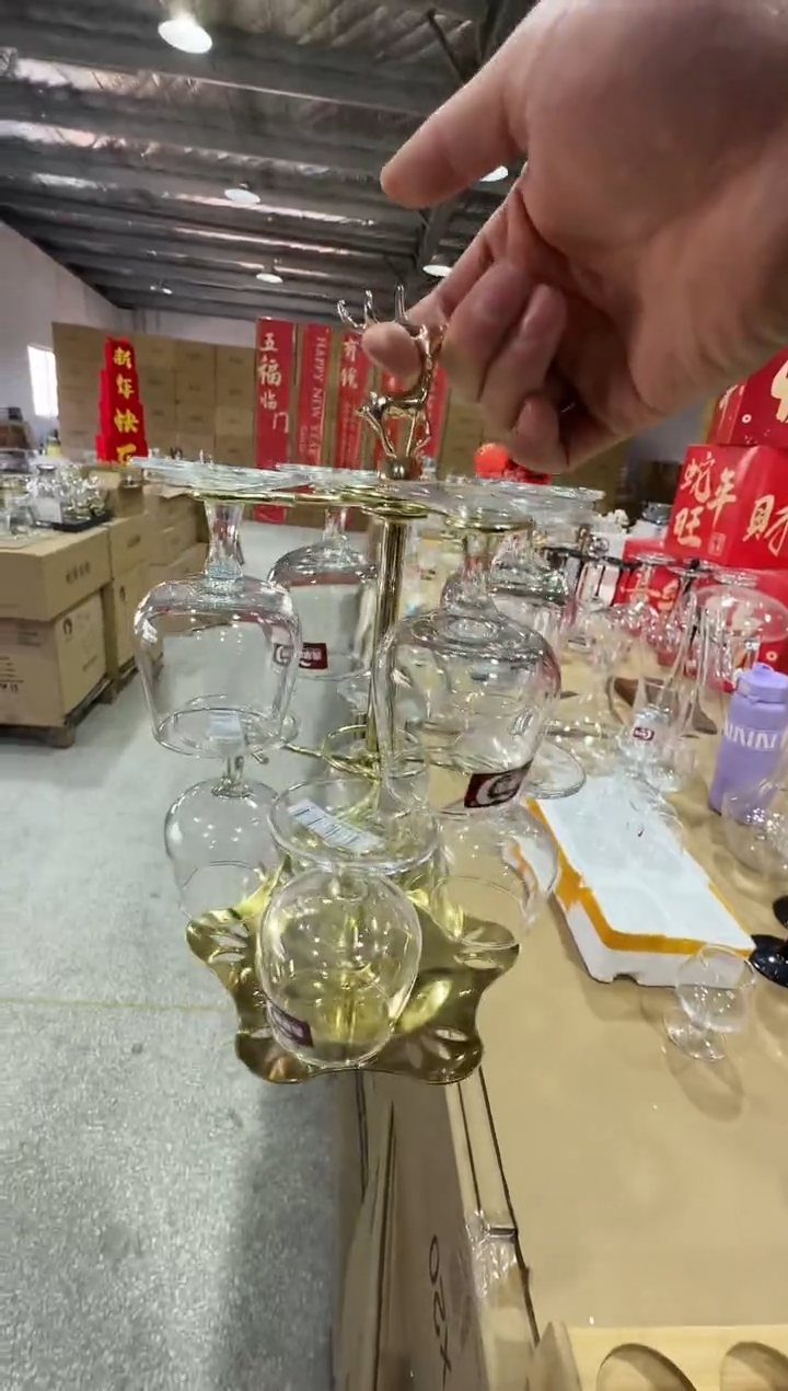 【闪购商品】水晶玻璃吸管款直播闪购价8杯+杯架