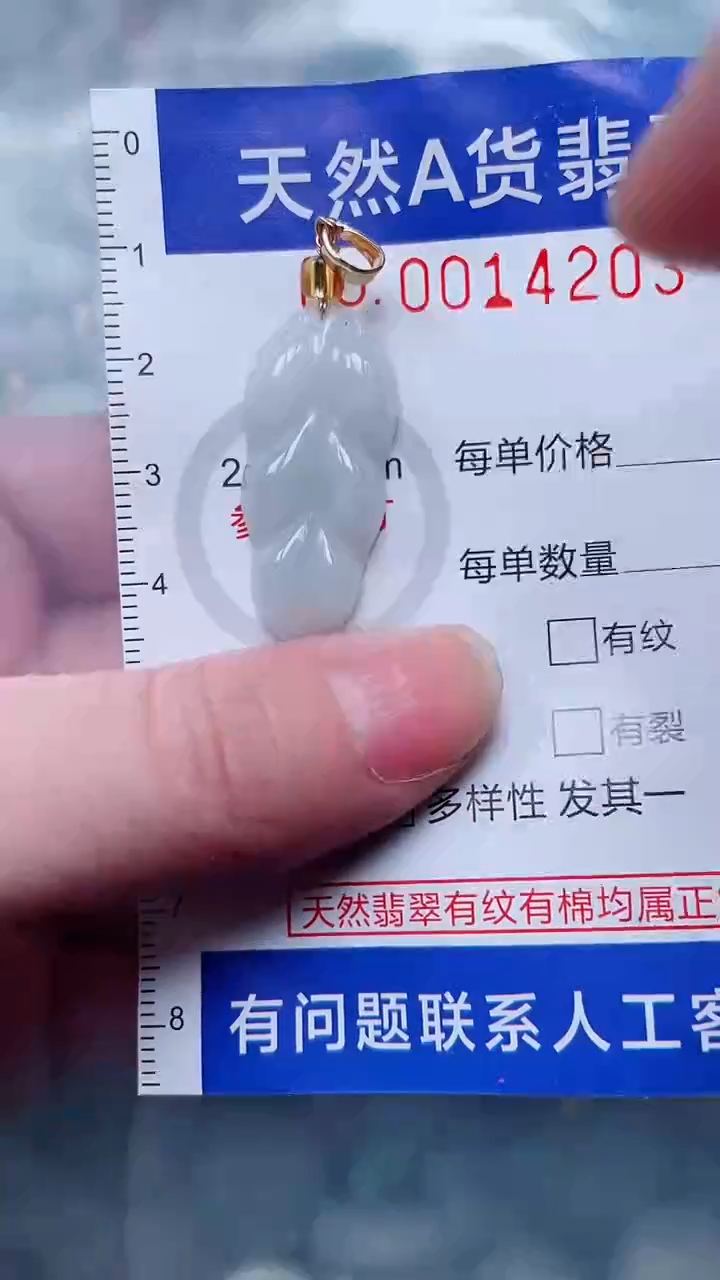 翡翠未镶嵌吊坠(不含链)1