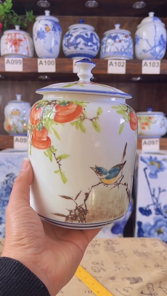 迎君陶瓷纯手工手绘  9