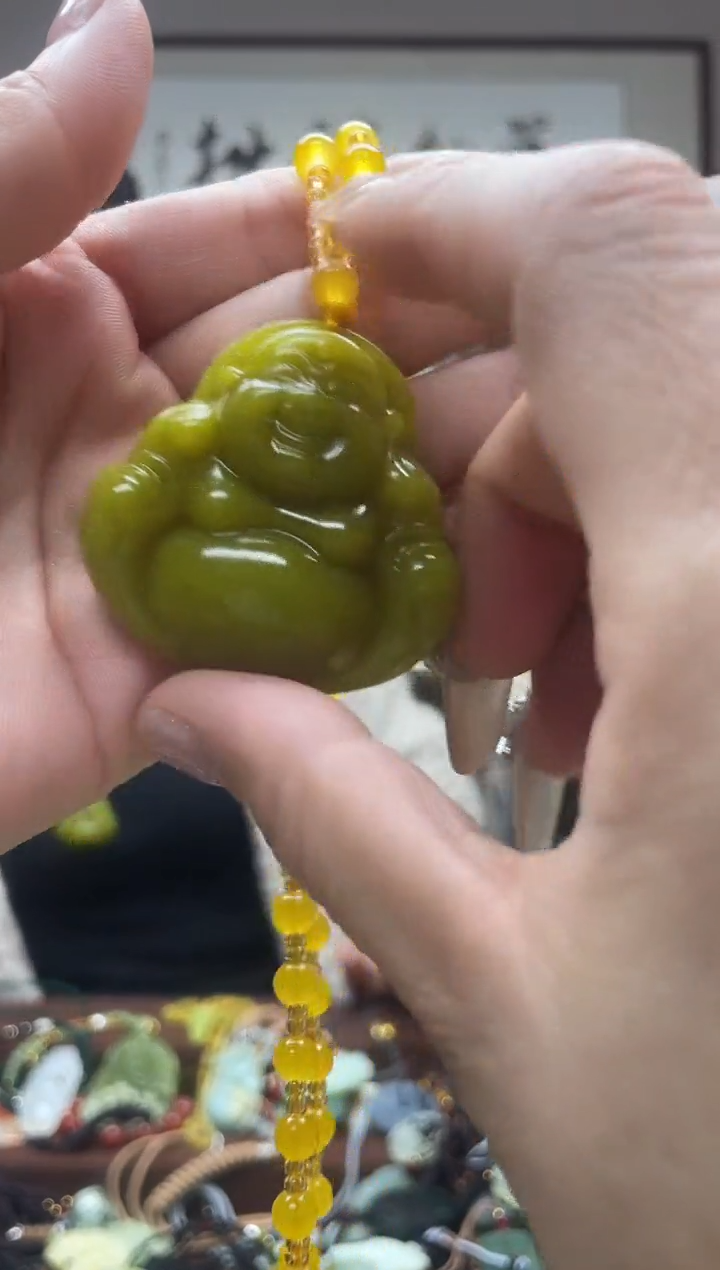 未镶嵌岫玉吊坠多样性发货拍一发一