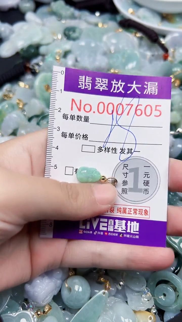 颈饰未镶嵌翡翠7605