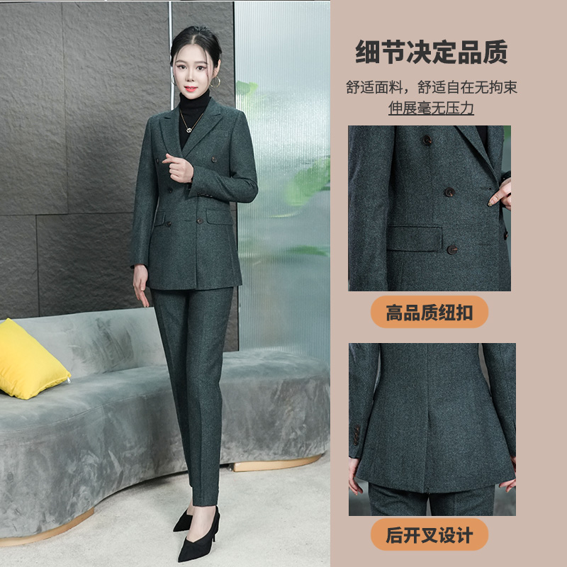 Falaibang/法莱邦Y1双色秋冬款小脚裤西装套装