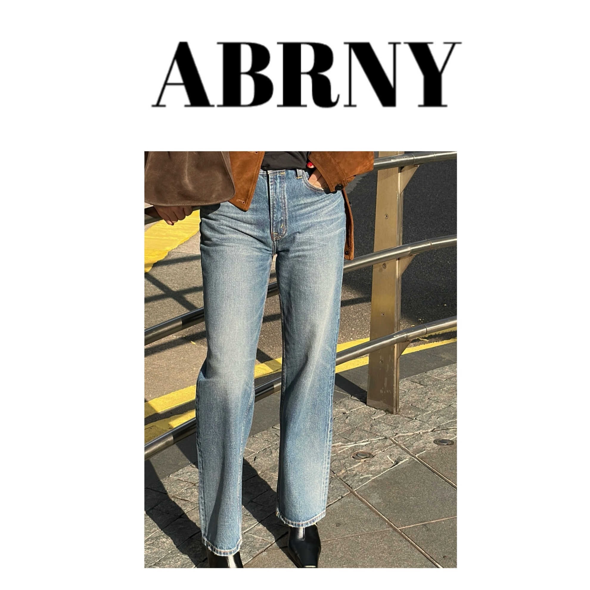 许小黑【短靴绝搭】琎口料蓝色INS丹宁时髦气质新款萝卜牛仔裤6426