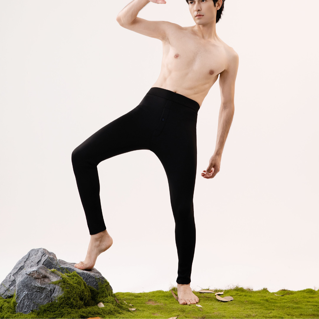 男士芭比裤高腰男成人厚款保暖裤绒裤加厚弹力无束缚