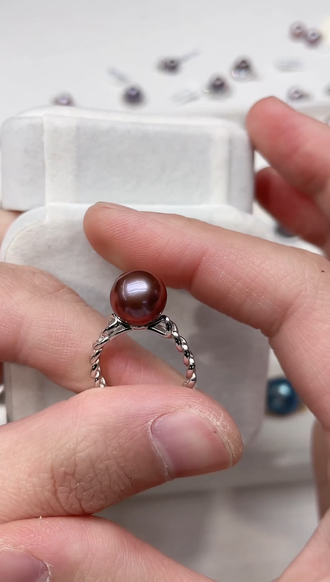 【闪购商品】淡水珍珠戒指银S925镶嵌戒指