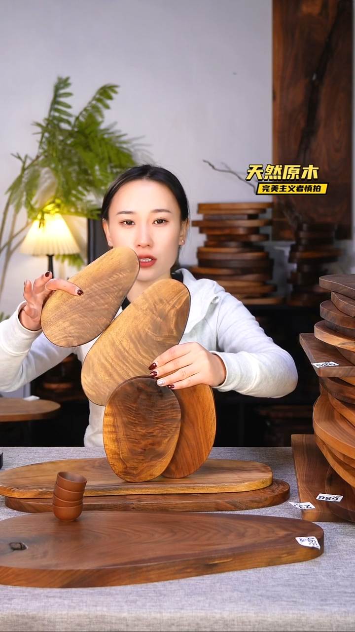 木北美黑胡桃原木.干裂疤结不属于商品质量问题完美主义者慎拍