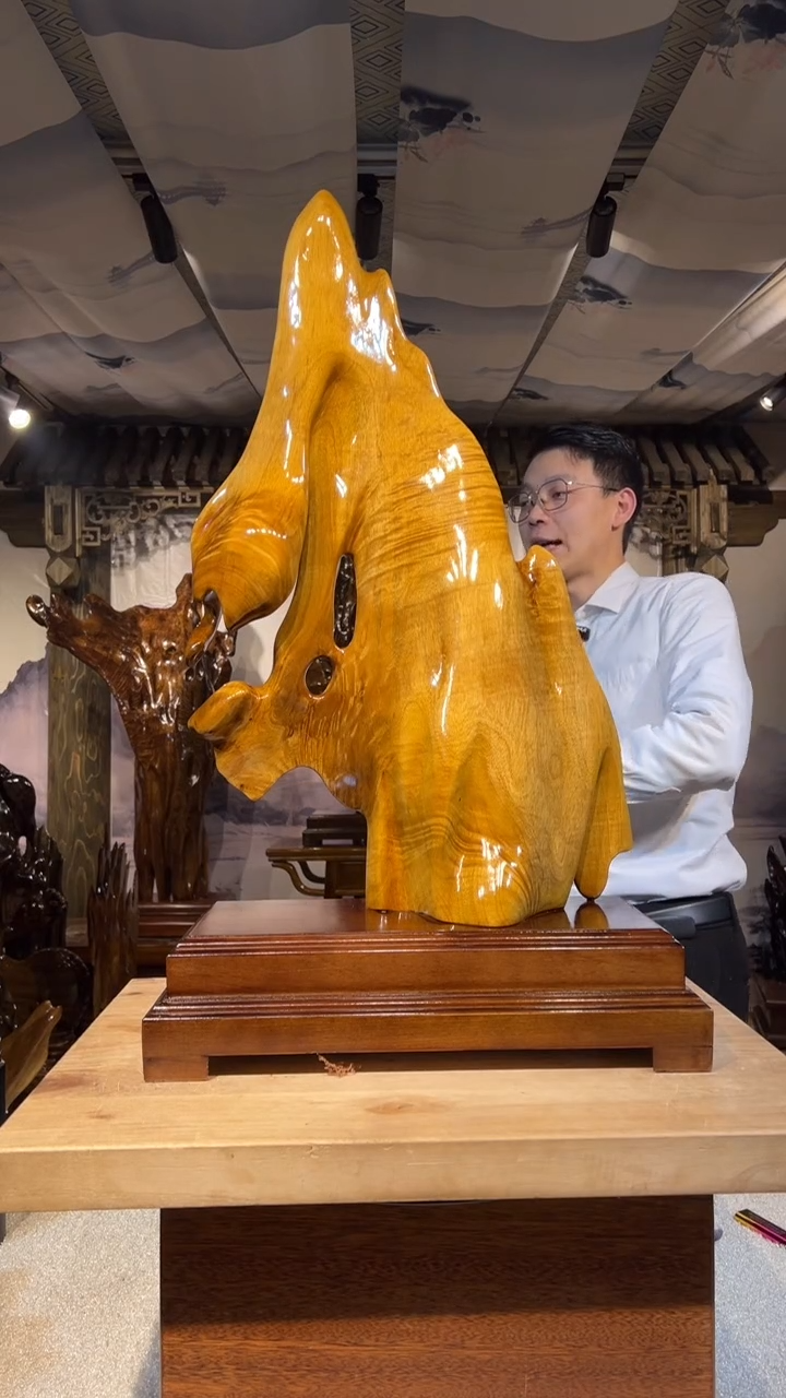 【闪购商品】金丝楠金丝楠小叶桢楠摆件77-46-23