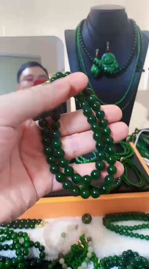 和田玉（碧玉）未镶嵌项链8