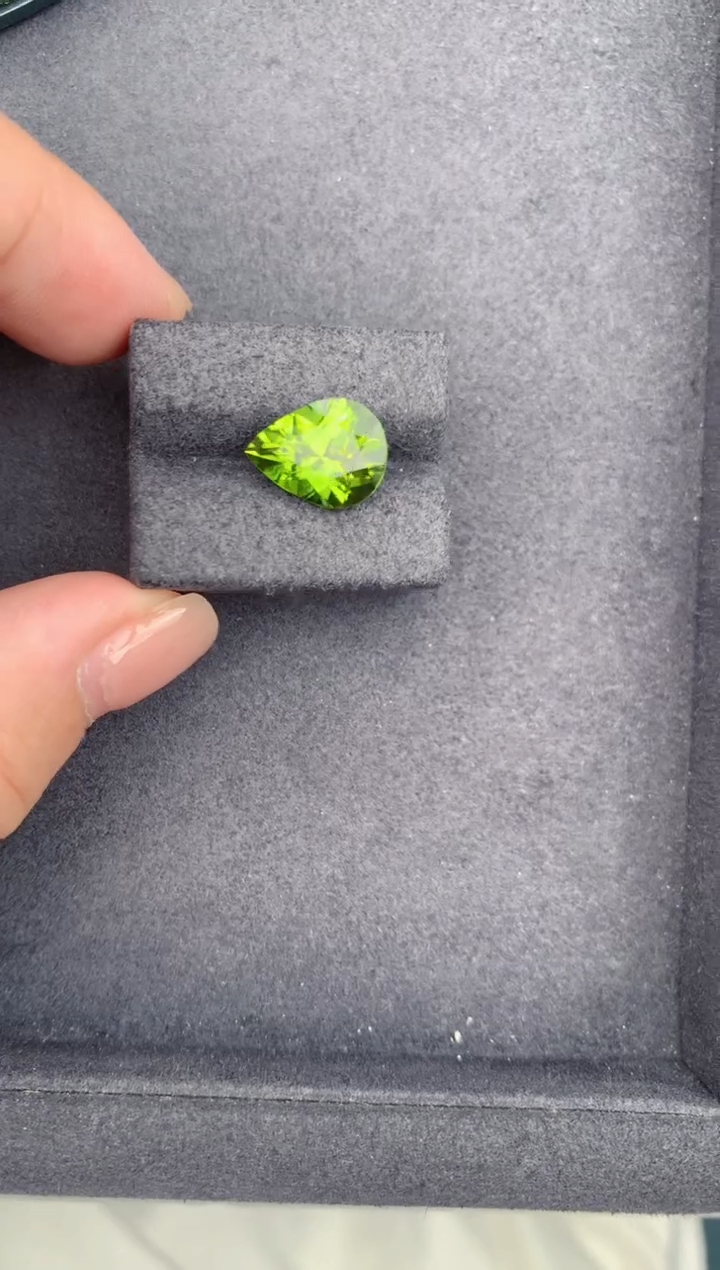 未镶嵌裸石橄榄石5.1ct橄榄石  定制  GD