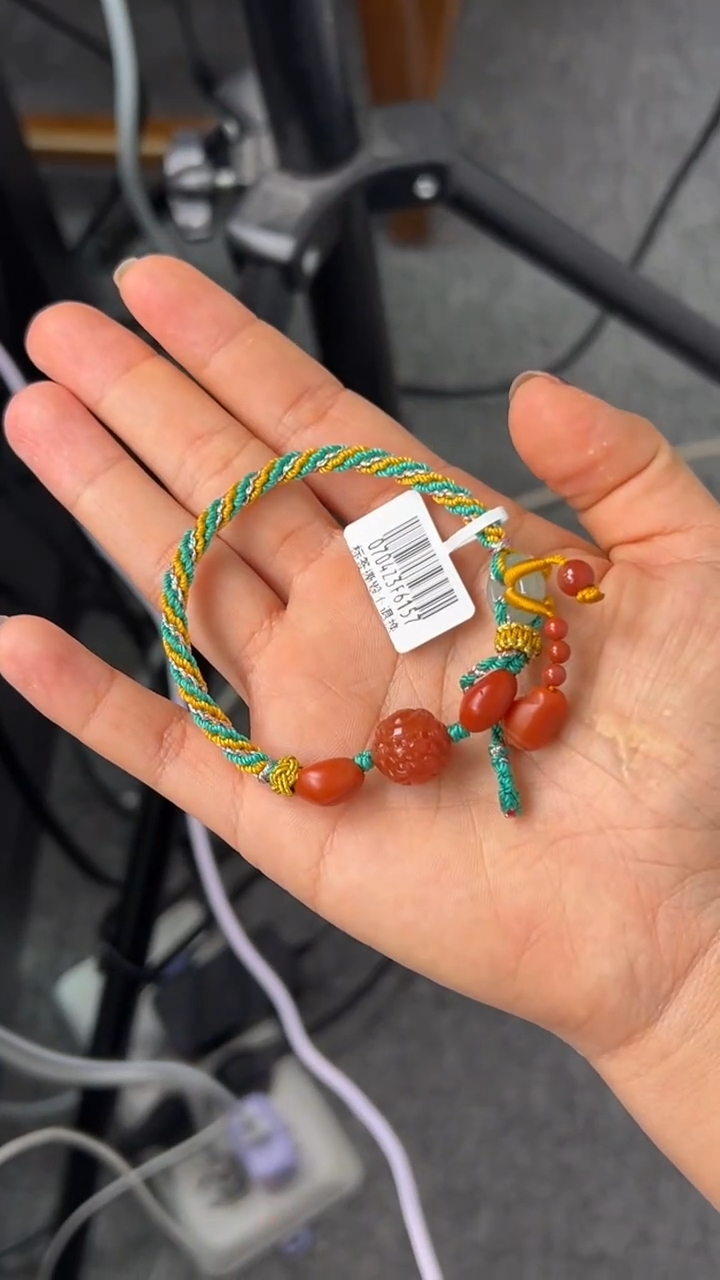 【闪购商品】南红玛瑙手绳未镶嵌原矿无优化DIY大黑洞貔貅珠手绳