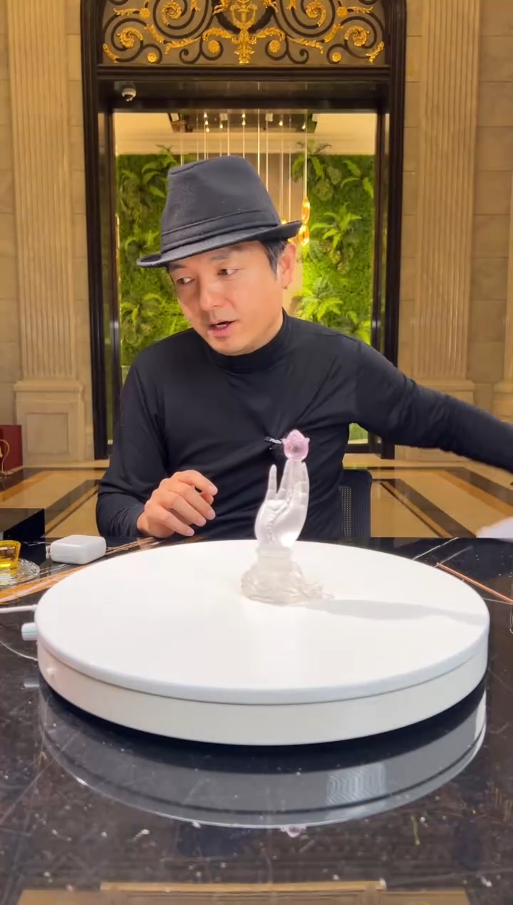【闪购商品】摆件FML035佛手拈花水晶琉璃摆件