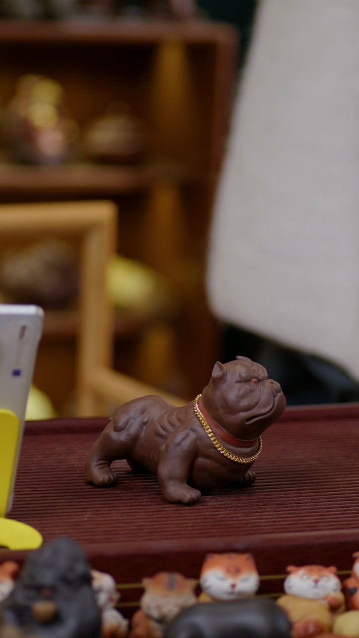 【闪购商品】紫砂茶宠紫泥恶霸犬