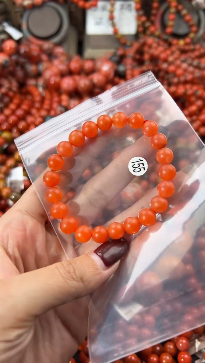 未镶嵌手串南红玛瑙8+