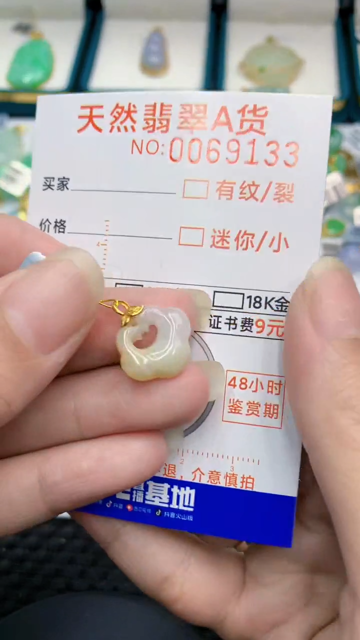 【闪购商品】翡翠颈饰18K金镶嵌            8
