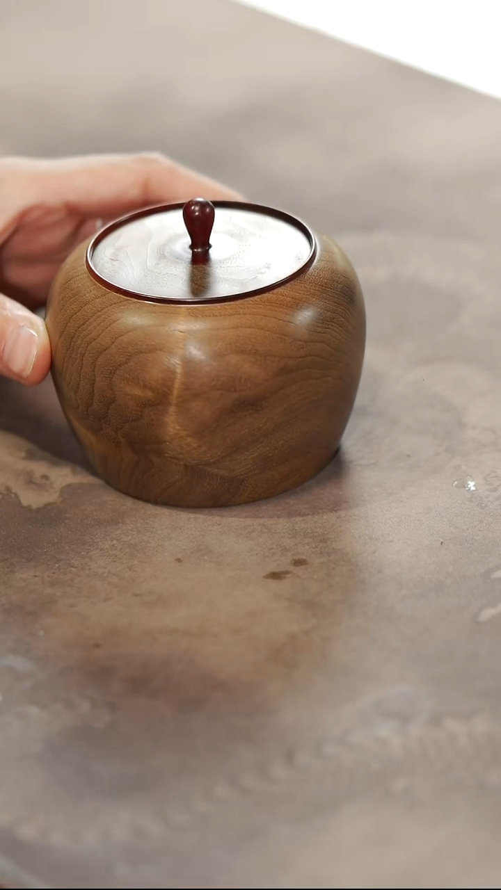 金丝楠715号金丝楠阴沉木茶叶罐-