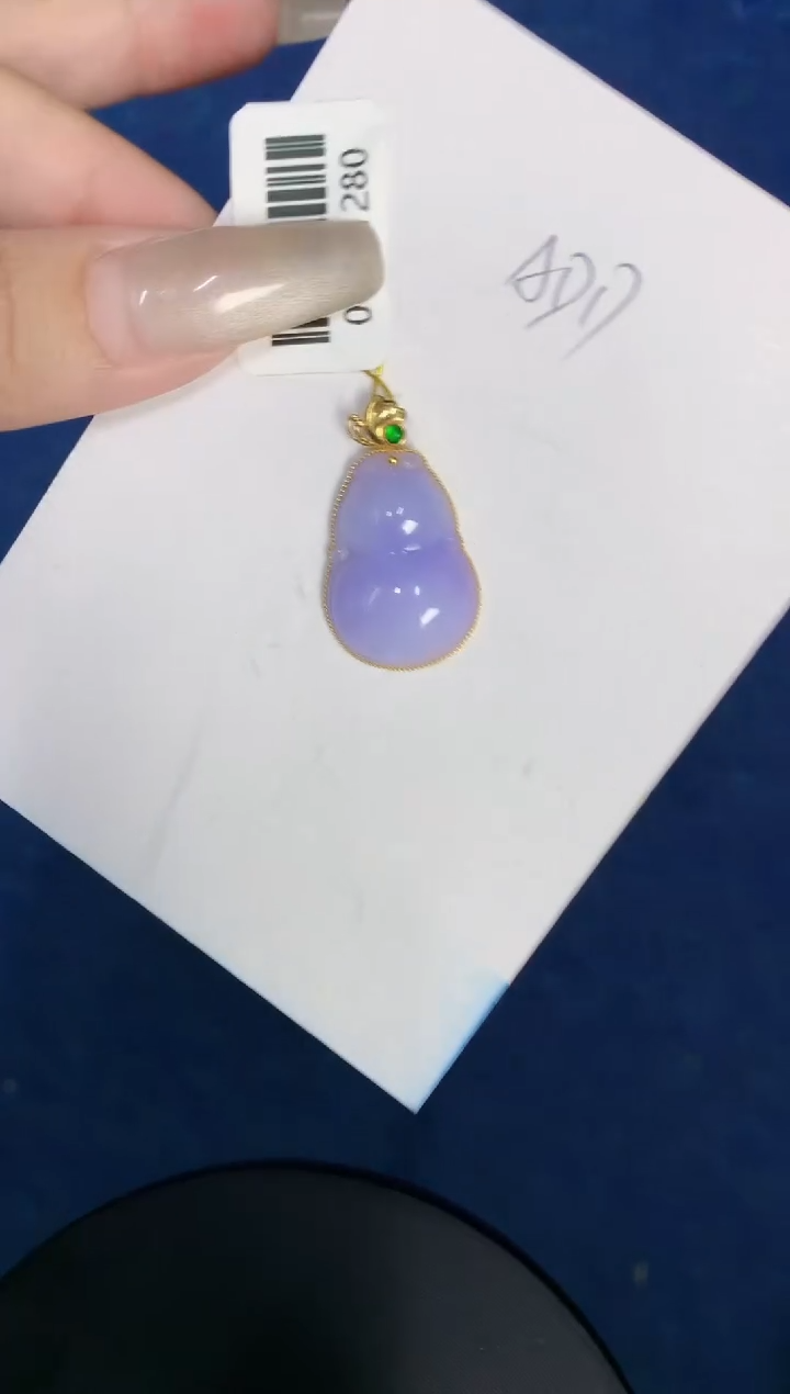 【闪购商品】翡翠颈饰18K金镶嵌00000000000