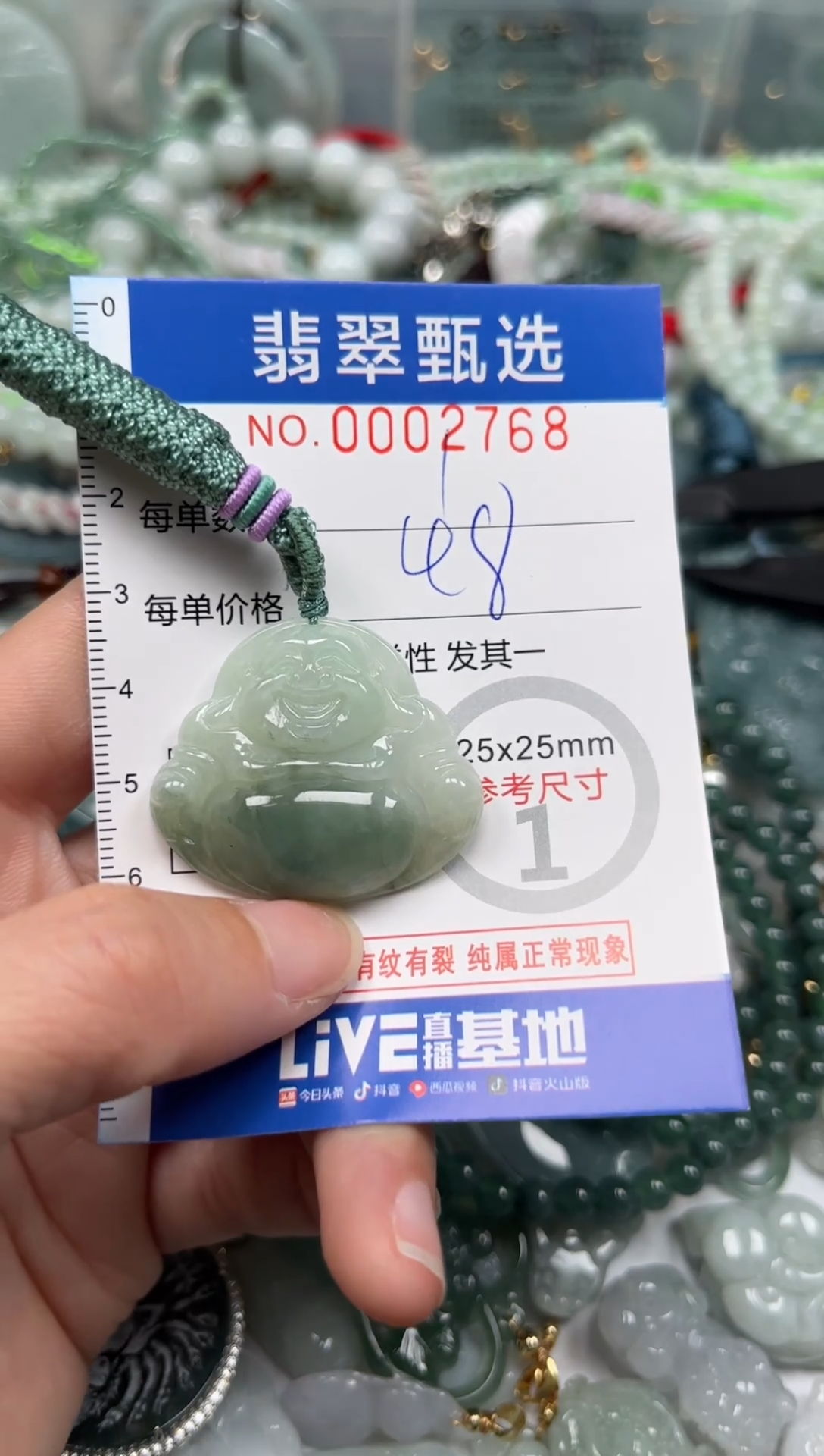 【闪购商品】翡翠颈饰未镶嵌00..2768