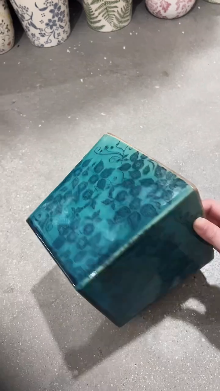 【闪购商品】陶瓷花盆高15.9cm内口14.5cm