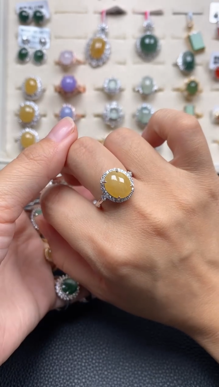 【闪购商品】翡翠戒指银S925镶嵌11111