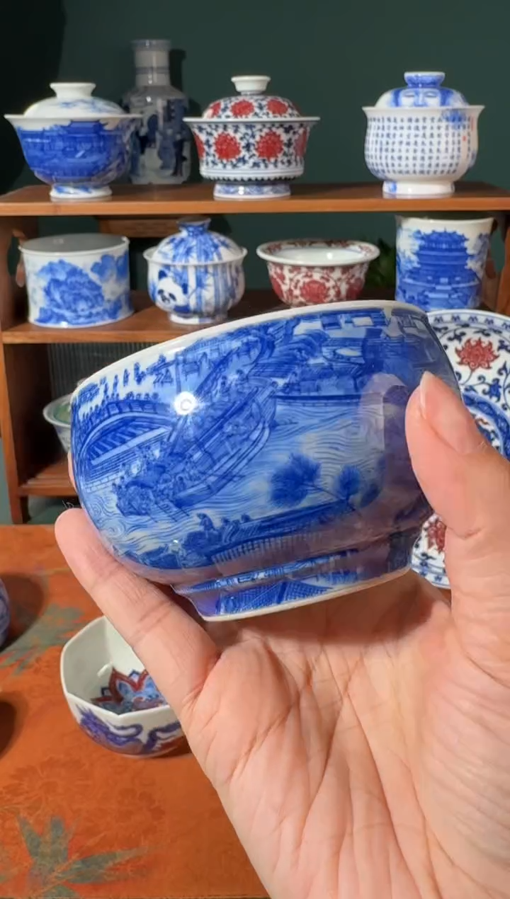 【闪购商品】杯永明尚玩清明上河图禅定杯