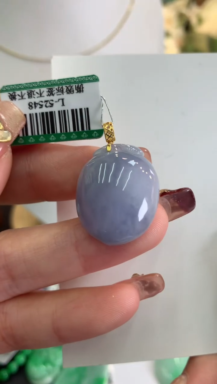 【闪购商品】翡翠吊坠(不含链)18K金镶嵌挂件