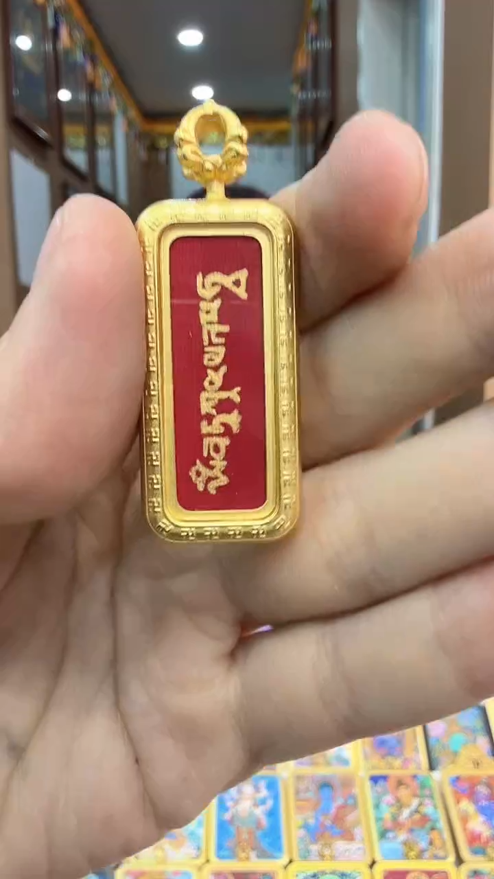 吊坠-纯手绘唐卡