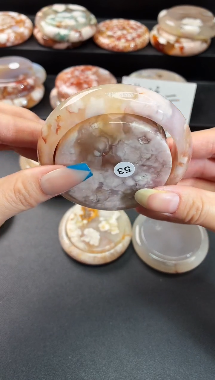 手镯玛瑙/玉髓未镶嵌石英质玉60圈59/60带(赠送镯心)