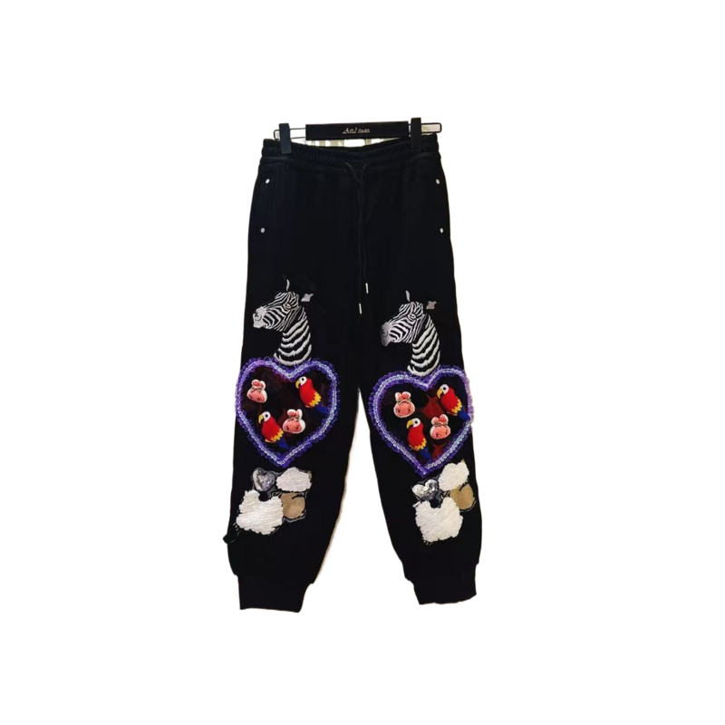  ATT潮牌2025冬季高腰做旧水洗复古女装潮流休闲裤