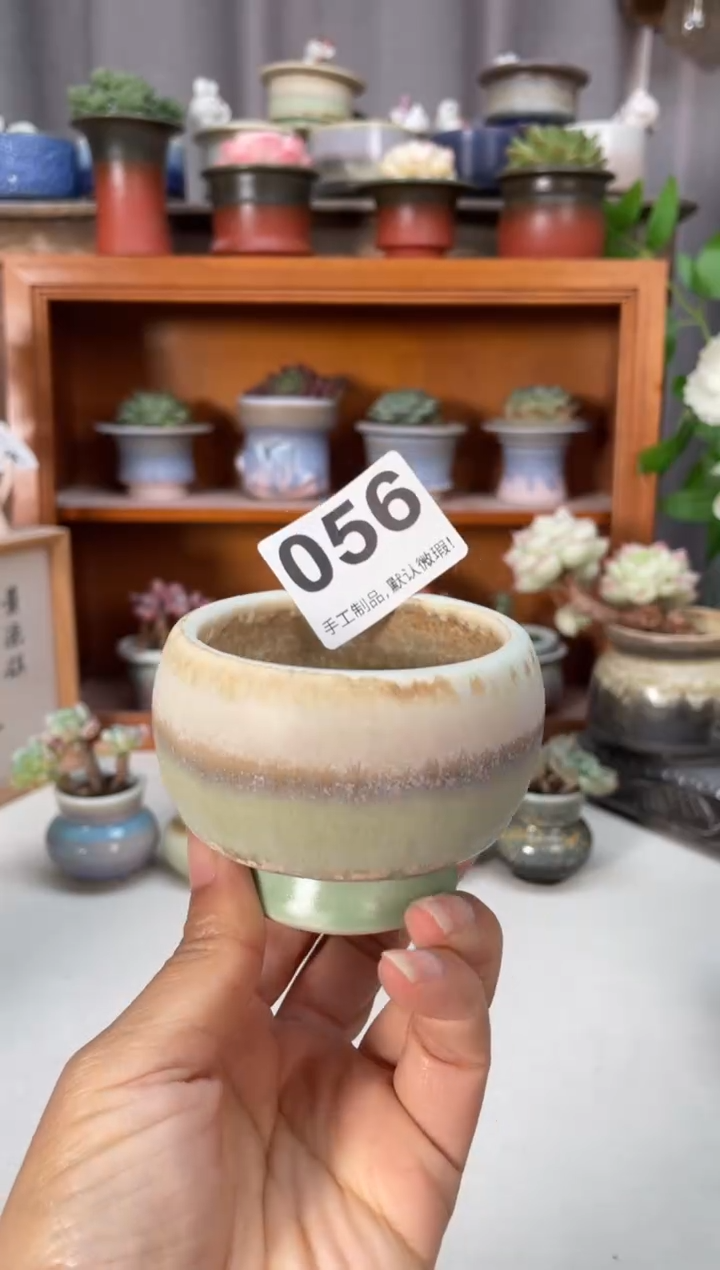 瓷片056知木小芳花盆